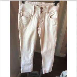 EUC CAbi Jeans Blush Colored SZ 2